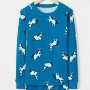 Hanna Andersson Unicorn Long John Pajama Top